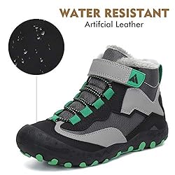 Mishansha Boy's Girl's Warm Outdoor Hiking Shoes