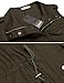 Qearal Womens Lightweight Sleeveless Military Anorak Drawstring Jacket Vest (S, Army Green)