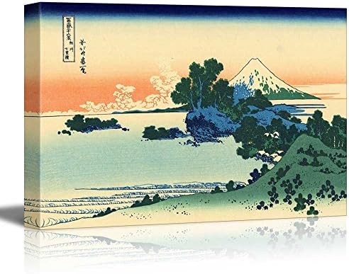 wall26 - Shichiri Beach in Sagami Province by Katsushika Hokusai - Canvas Print Wall Art Famous Painting Reproduction - 24" x 36"