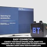 Mr Entertainer Nano Karaoke Machine & Portable Speaker 80W Dual Mics Lights view 3