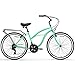 sixthreezero Around The Block Women’s 21-Speed Cruiser Bicycle, Mint Green w/ Black Seat/Grips, 26″ Wheels/17″ Framethumb 2