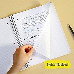 Five Star Spiral Notebook, 3-Subject, Wide Ruled