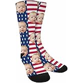 Custom Face on Socks Turn Your Photo Into Santa Claus Personalized Socks Unisex for Unique Gift