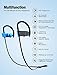 Bluetooth Headphones, Otium Wireless Headphones IPX7 Waterproof in-Ear Sports Earphones w/Mic for Gym Running Cyclying Workout (Blue)thumb 2