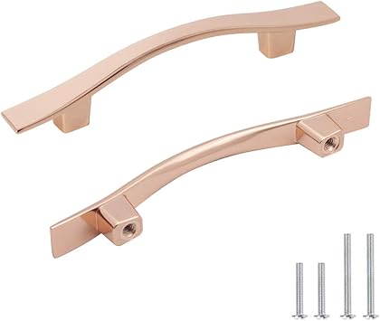 Probrico 25 Pack 3 Inch Kitchen Cabinet Pulls With Rose Gold Finish Drawer Pulls Kitchen Cabinet Hardware Kitchen Handles For Cabinets Cupboard Handles Drawer Handles Amazon Com