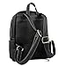 Women Backpack Purse PU Leather Simple Design Casual Daypack Fashion School Backpack for Girls Black