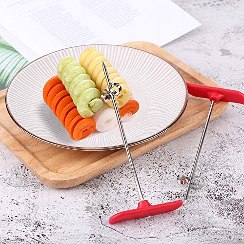 Stainless Steel Fruits & Vegetables Spiral Twist Knife Manual Spiral Carving Cutter, Kitchen