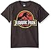 Jurassic Park Boys Park Logo Graphic T-Shirt T Shirt, Charcoal Heather, Small US