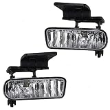 Driver and Passenger Fog Lights Lamps Replacement for Chevrolet Pickup Truck SUV 10368476 10368477