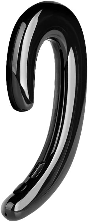 K8 Bone Conduction Earphones Mini Bluetooth Headsets Handsfree in Ear Headphones Car Earpiece Earhook Wireless Earphones with Mic (Black)