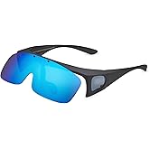 LEICO FASHION Polarized Sunglasses Fit Over Prescription Glasses for Men Women Flip Up Shield Wrap Around Driving Shades