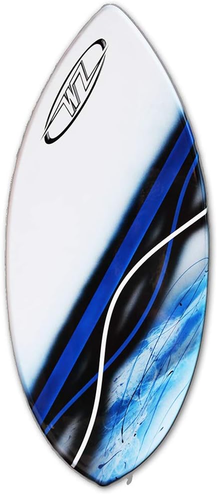 Skimboard Package - Blue - 43" Fiberglass Wave Zone Rip - Add Board Bag and/or Traction Pad - for Riders up to 145 lbs