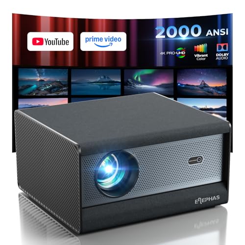ELEPHAS Smart 4K Projector WiFi Bluetooth