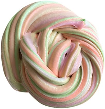 Slime, WONOUS Multicolor Clay Safe Nontoxic Soft Fluffy Floam Stress Relief No Borax Kids Toy Sludge Toy (T)