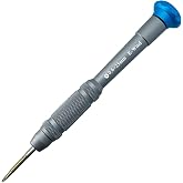 Tri-wing Screwdriver Y000 0.6mm for Cell Phone &amp; Smartwatch | S2 Steel Head with Magnetism, Rotating Cap, Non-slip Grip, Y-type Precision Screwdriver Repair Tool for Electronics