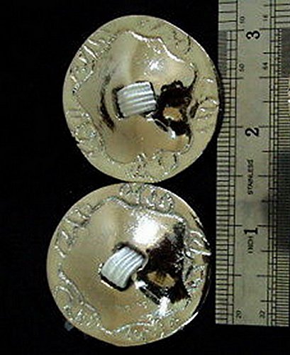 2pcs Silver Belly Dance Zills 2" Finger Cymbals 423