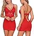 Avidlove Women Sleepwear Lace Lingerie Chemise Slip Babydoll Nightie Dress