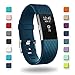 POY Replacement Bands Compatible for Fitbit Charge 2, Classic Edition Adjustable Sport Wristbands