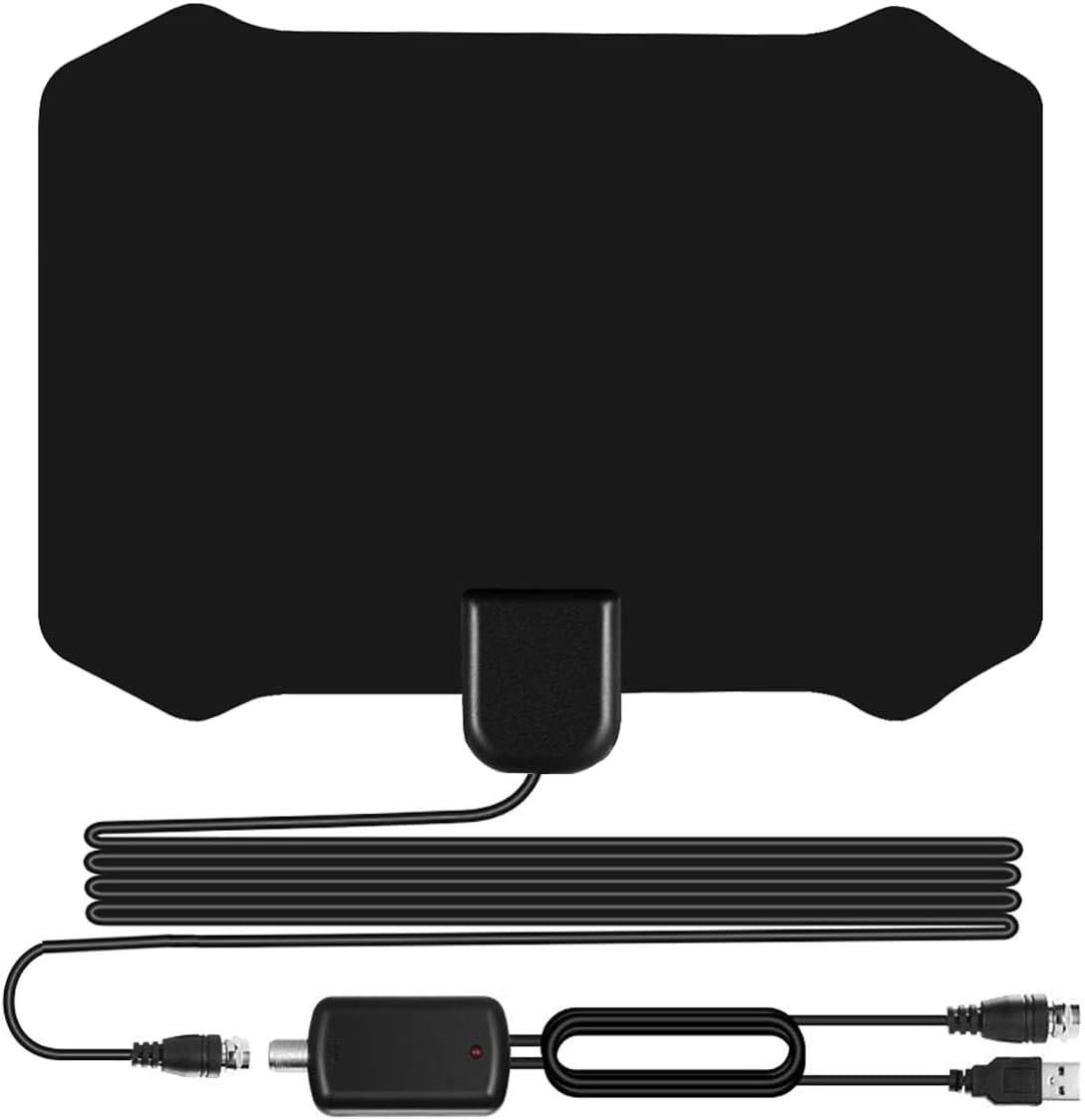 Sodysnay TV Antenna for Digital TV Indoor, Amplified HD Digital TV Antenna with 120 Miles Long Range, Support 4K 1080P for Indoor with Powerful HDTV Amplifier