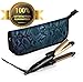 6th Sense 2 in 1 Mini Flat Iron Curling Iron, Travel Hair Straightener, Dual Voltage 374 Degree Temperature Nano Titanium, 1 Inch - Insulated Carry Bag Included primary