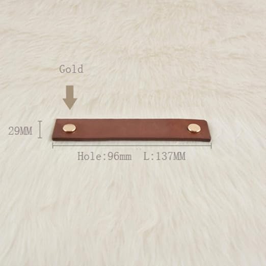 Schrankgriffe Leder Kommode Schubladenknöpfe Zieht Türgriff Braun