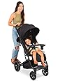 Joovy Kooper RS Lightweight Travel Stroller for Infants and Toddlers with One-Hand Fold, Magnetic Buckle, Multi-Position Recline, and Swing-Open Tray