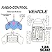 PALA PERRA Rc Cars, 360 Degree Flips Stunt Car, Flexible Remote Control Car, 1:24 Scale Rc Stunt Car Ideal Gifts for Boys & Girls Birthday & Christmas, Lake Blue