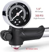 GEWAGE High Pressure Shock Pump 300 PSI 2-in-1 Fork Pump for MTB/Tyre view 3