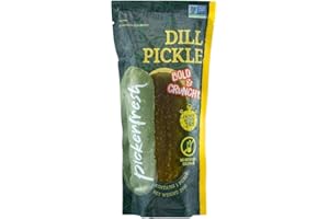 Pickerfresh Jumbo Dill Pickle In A Bag 12 Pack - Bold & Tasty! Non-GMO Verified - Packed within 24 Hours of Picking - No Artificial Colors -*NEW*