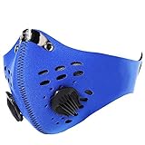 Senston Neoprene Anti Dust Motorcycle Bicycle Cycling Ski Half Face Mask Filter One Size Blue