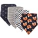 Hudson Baby Unisex Baby Cotton Bandana Bibs, Foxy, One Size
