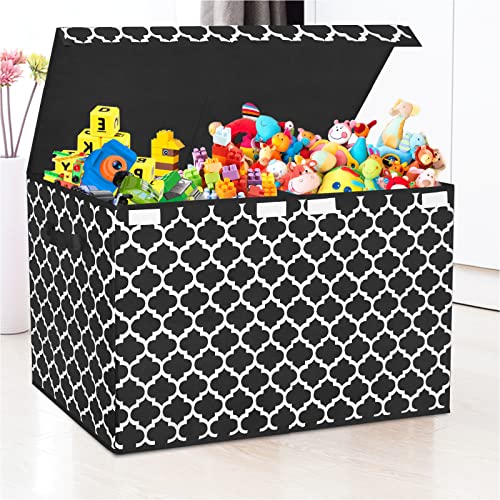 homyfort Large Toy Storage Organizer with Lid and Divider Durable Toy