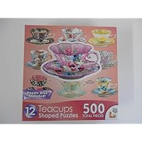 Teacups I, A 500 Piece Jigsaw Puzzle by Lafayette Puzzle Factory