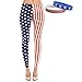 American Flag Patriotic Leggings and Bracelet Bundle