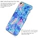 BAISRKE Light Blue Marble Design Clear Bumper TPU Soft Rubber Silicone Cover Phone Case Compatible with iPhone 7 (2016) / iPhone 8 (2017) [4.7 inch]