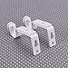 WINOMO 2pcs Adjustable Curtain Drapery Rod Bracket Curtain Holder 18-22mm (White)