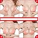LISWIC Reusable Strapless Self Adhesive Silicone Invisible Push-up Bra,Sexy Nubra(N-A/B)