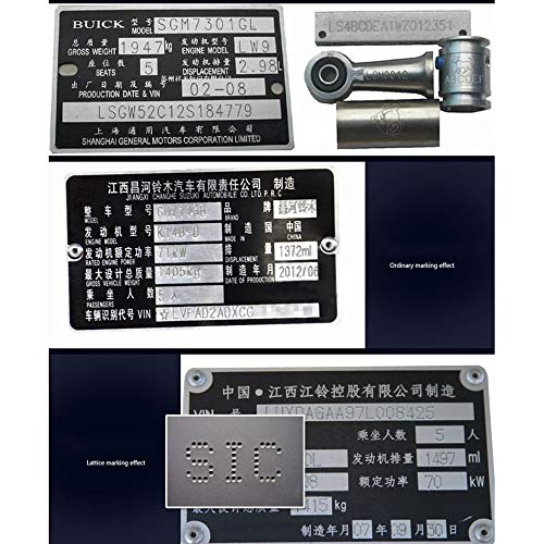 image for Marking Machine TBVECHI Pneumatic Rotary Dot Peen Marking Machine for 