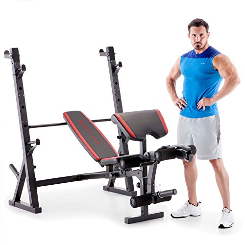 Marcy Home Gym Workout Fitness Exercise Deluxe Olympic Weight Lifting Bench