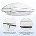SONGMICS Pillow for Sleeping (Standard 2 Pack), Adjustable Bed Pillow, Relief for Neck Pain, 100% Cottons Super Soft Goose Down Alternative URBP02WC