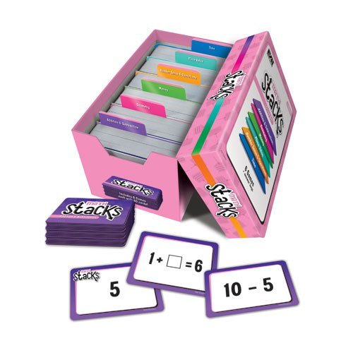 EAI Education Math Stacks Classroom Game, Set of 6: Grades 1-2