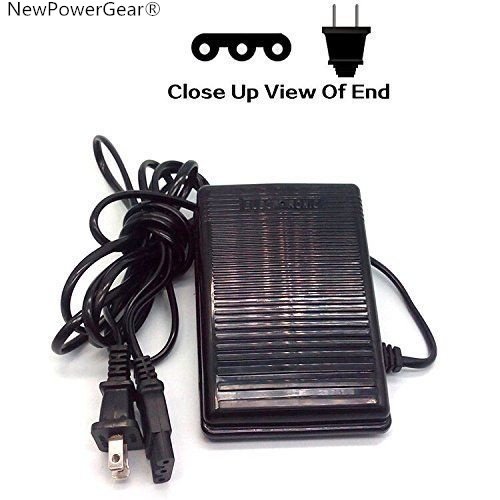 NewPowerGear Foot Control Power Cord Replacement For Janome (New Home) 104D, 106