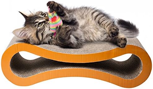 Natural Cat Scratcher Lounge board with Catnip (Curve-shaped)