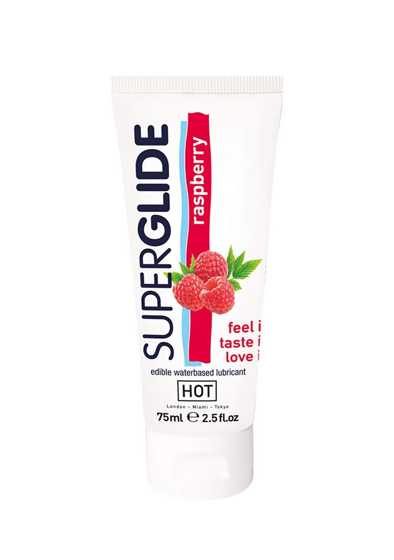 Superglide Edible Lubricant - Waterbased Raspberry 75 ml — image 1
