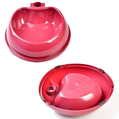 PRINTEMPS Automatic Pet Cat Dog Water Drinker Dispenser Food Stand Hamster Feeder Dish Bowl Bottle Pet Feeder (Blue1) - Thumbnail 4