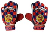 MarioSports Soccer Goalkeeper Gloves for Kids Barcelona (Home B, 6-10 Years Old)