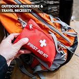 Luxiremi Medi Mini First Aid Kit 14 Kinds 74 Pieces Red Portable Medical Kit view 3