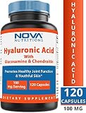 Nova Nutritions Hyaluronic Acid 100 mg per serving 120 Capsules
