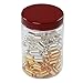 Fani Gold and Silver Spring Jewelry Ring Hair Coil Metal Hair Cuffs Dreadlocks Braiding Beads Twisted Braid Hair Accessories (60 Pieces in a Bottle )
