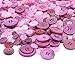 Rustark 650Pcs Resin Buttons Favorite Findings Basic Buttons 2 and 4 Holes Craft Buttons for Arts, DIY Crafts, Decoration, Sewing - Sizes Range from 0.28 to 1.18 Inch (Purple)